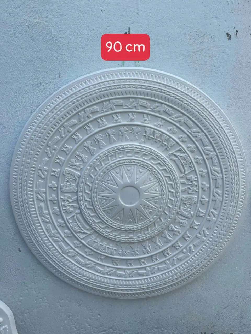 Mâm Trần Thạch Cao Hoa Văn Đông Sơn Đường Kính 90cm