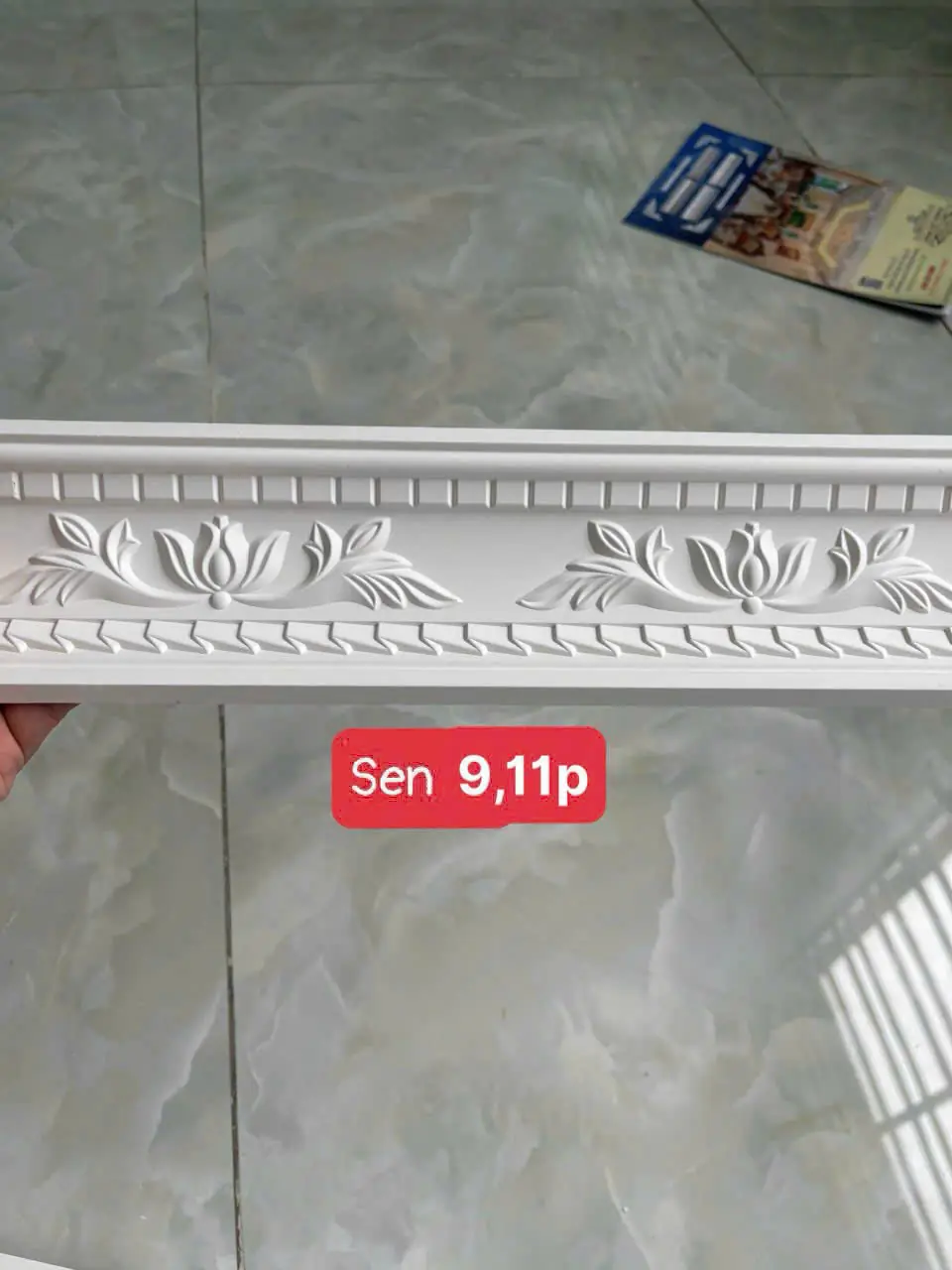 Phào Chỉ Thạch Cao Hoa Sen Bản 9–11 Phân
